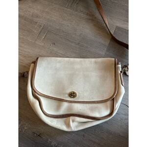 Vintage Coach Bag cream tan handbag crossbody